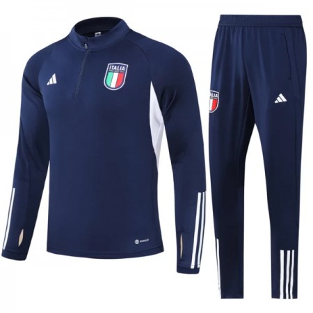 Italija Quarter Zip Navy Version Komplet Sweatshirts 2023-24 Italija Quarter Zip Navy Version Komplet Sweatshirts 2023-24